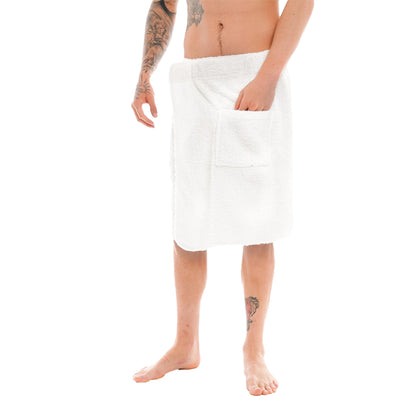 White - Back - Keanu Mens Wrap Towel