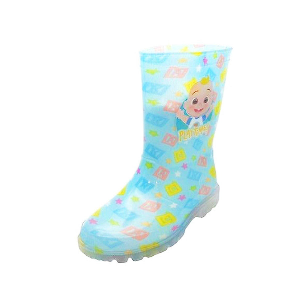 Sky Blue - Lifestyle - Cocomelon Childrens-Kids Playtime! All-Over Print Wellington Boots