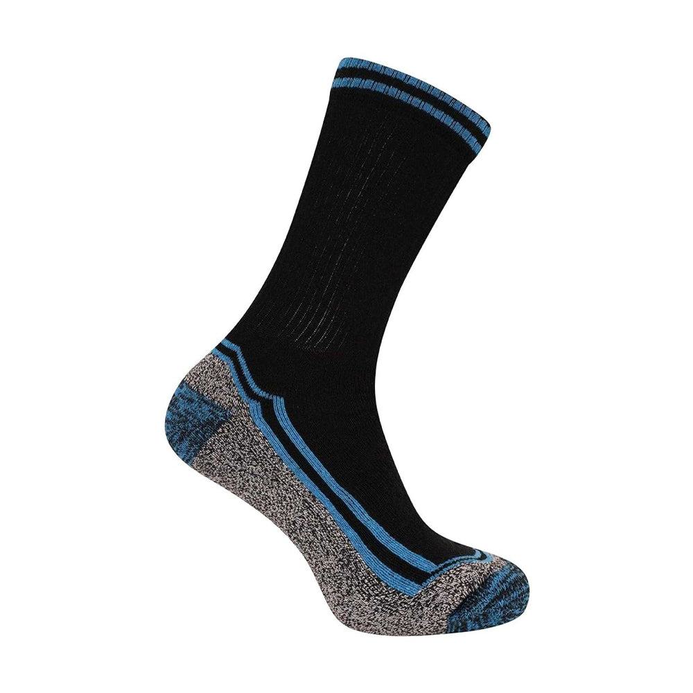 Black-Multicoloured - Back - Soxy Mens Assorted Designs Bamboo Contrast Trim Socks (Pack of 6)