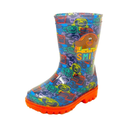 Multicoloured - Front - Hey Duggee Childrens-Kids Printed Wellington Boots
