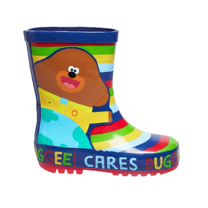 Multicoloured - Pack Shot - Hey Duggee Childrens-Kids Printed Wellington Boots