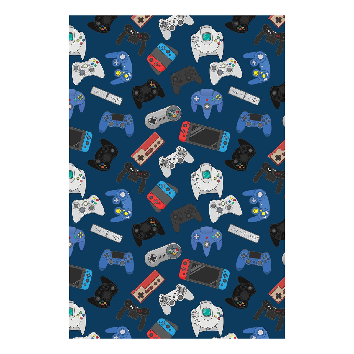 Multicoloured - Front - Gamer Fleece Game Controller Blanket