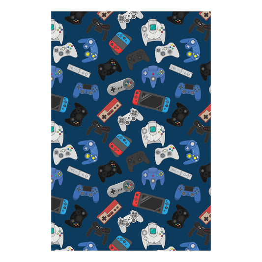 Multicoloured - Front - Gamer Fleece Game Controller Blanket