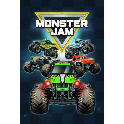 Multicoloured - Front - Monster Jam Fleece Blanket