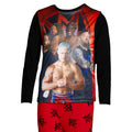 Red-Grey - Back - WWE Childrens-Kids Wrestlers Long-Sleeved Long Pyjama Set (Pack of 2)
