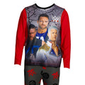Red-Grey - Side - WWE Childrens-Kids Wrestlers Long-Sleeved Long Pyjama Set (Pack of 2)