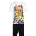 Multicoloured - Side - Marvel Avengers Mens Characters Cotton Pyjama Set