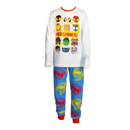 Multicoloured - Back - Spidey And His Amazing Friends Childrens-Kids Web-Spinners Long Pyjama Set (Pack of 2)