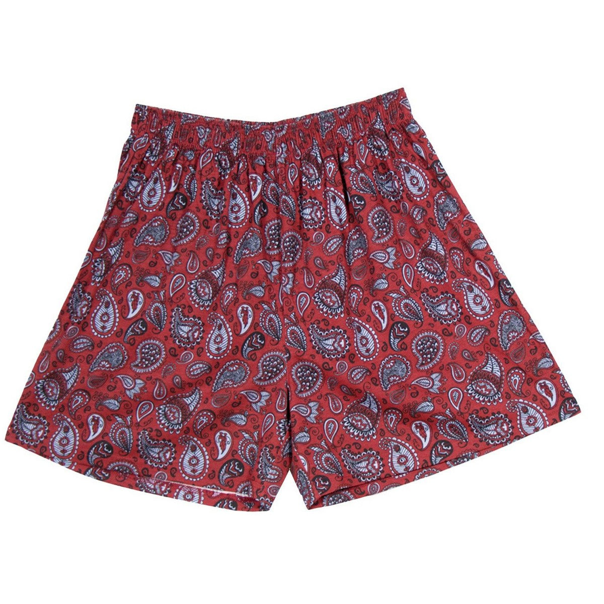 Red - Back - Keanu Mens Henley Short Pyjama Set