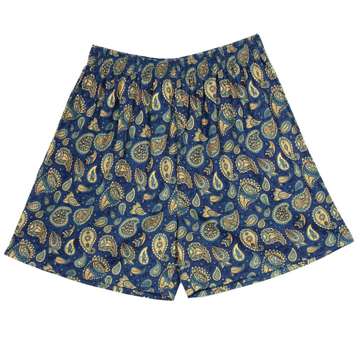 Blue - Back - Keanu Mens Henley Short Pyjama Set