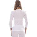 White - Back - Heatforce Womens-Ladies Long-Sleeved Thermal Top (Pack of 3)
