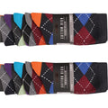 Multicoloured - Back - Ex Store Mens Argyle Cotton Socks (Pack of 10)