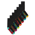 Multicoloured - Back - Ex Store Mens Days Of The Week Cotton Socks (Pack of 7)