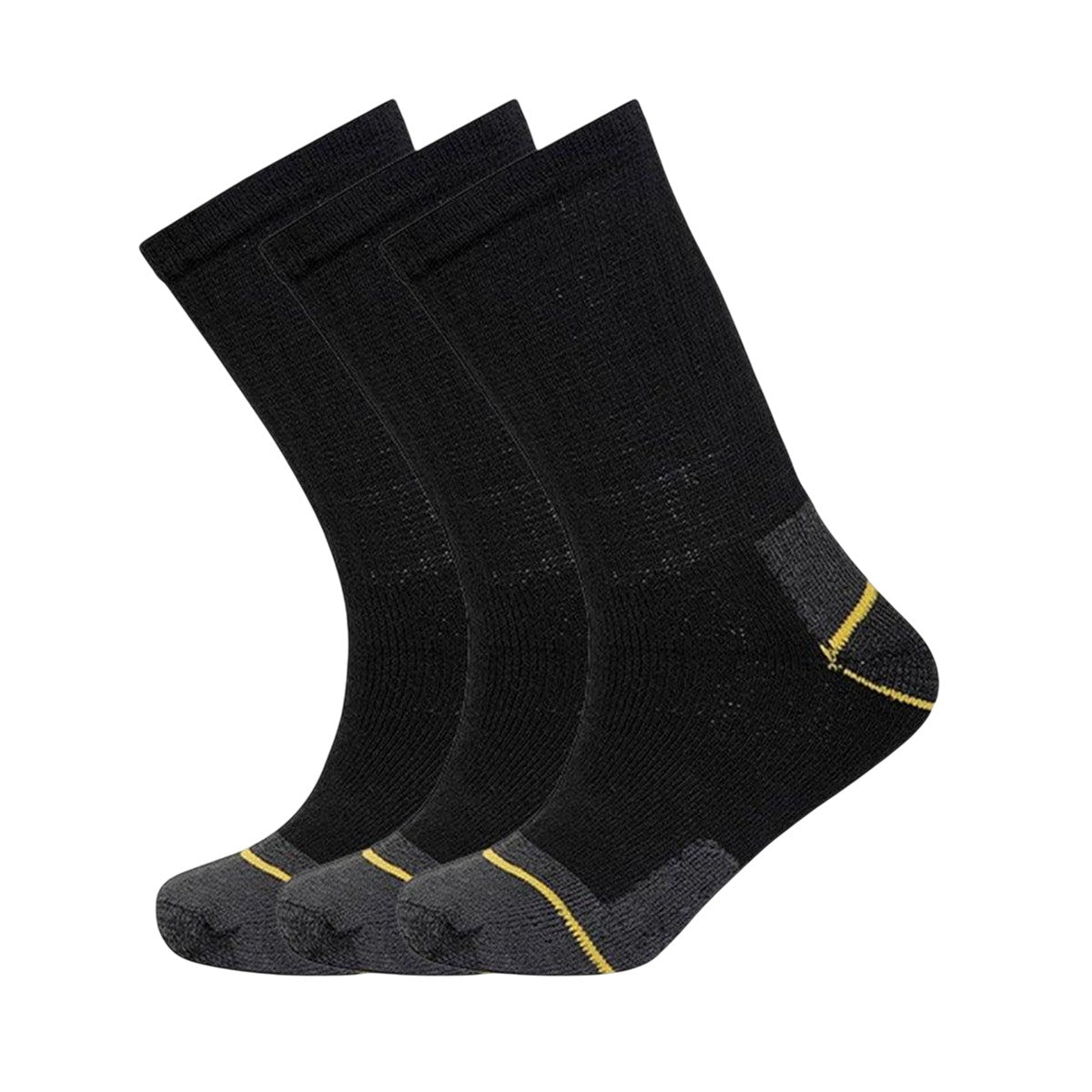 Black - Side - Soxy Mens Contrast Striped Socks (Pack of 12)
