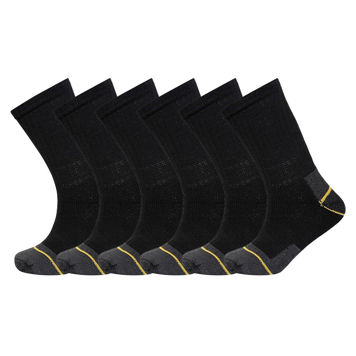 Black - Front - Soxy Mens Contrast Striped Socks (Pack of 12)
