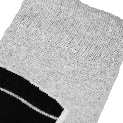 Black-Charcoal-Beige - Close up - Soxy Mens Thermal Ski Socks (Pack of 5)