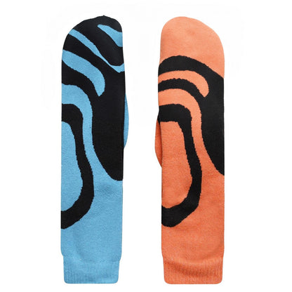 Multicoloured - Side - Soxy Mens Thermal Ski Socks (Pack of 5)