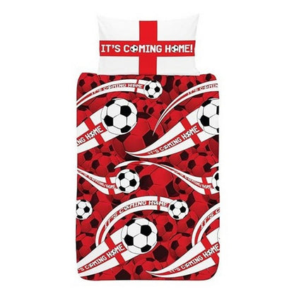 Red-Black-White - Front - England Football Its Coming Home Reversible Duvet Set