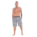 White-Red - Side - Norfolk Industries Mens Lounge Shorts (Pack of 2)