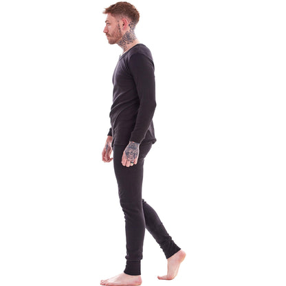 Black - Side - Heatforce Mens Thermal Base Layers (Pack of 2)