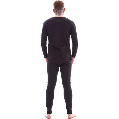 Black - Back - Heatforce Mens Thermal Base Layers (Pack of 2)