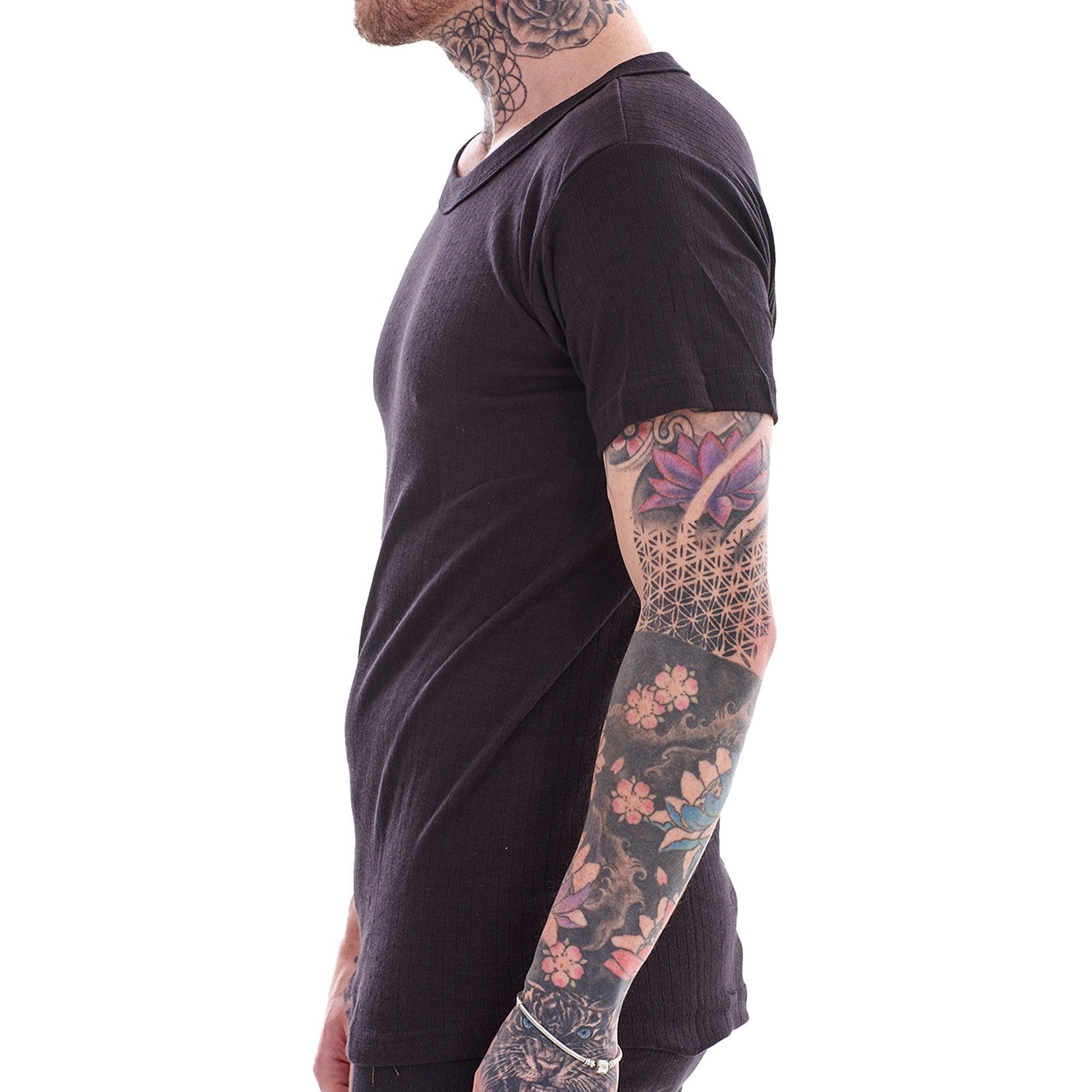 White - Back - Keanu Mens Thermal T-Shirt (Pack Of 3)