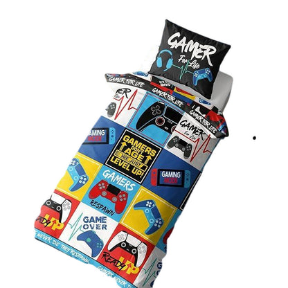 Multicoloured - Back - Gamer Levels Reversible Duvet Set