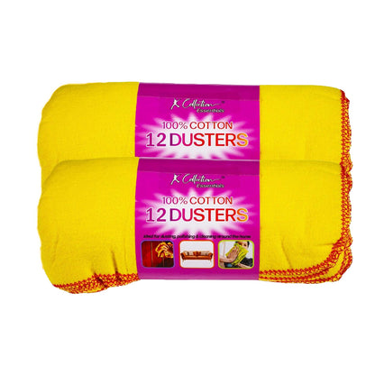 Yellow - Back - K Collection Cotton Dusters (Pack of 24)