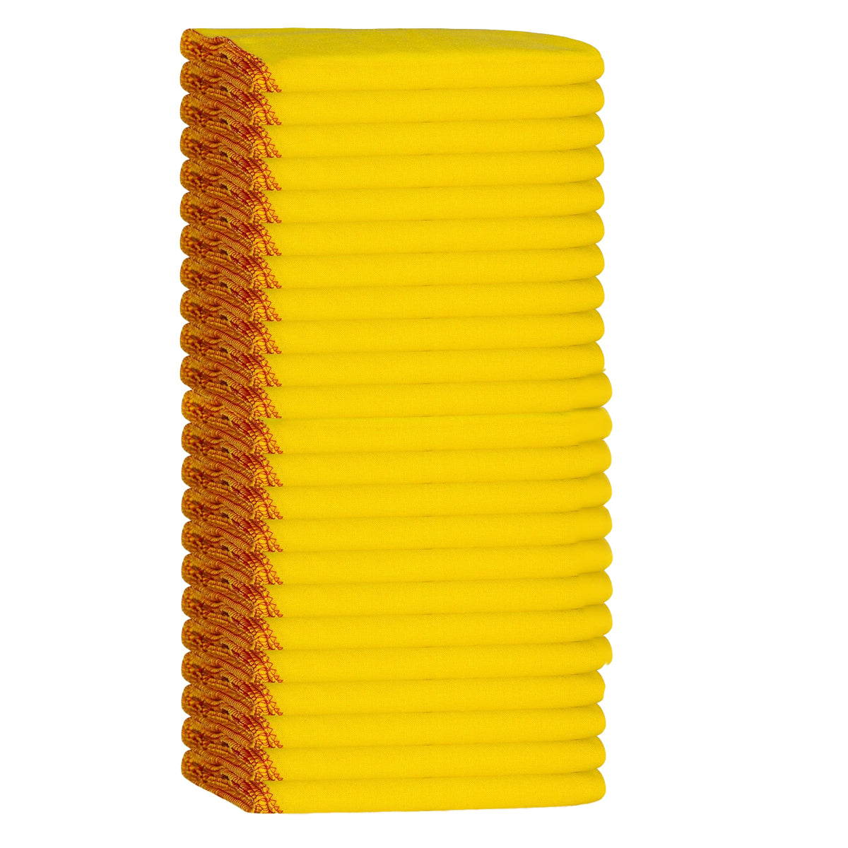 Yellow - Front - K Collection Cotton Dusters (Pack of 24)