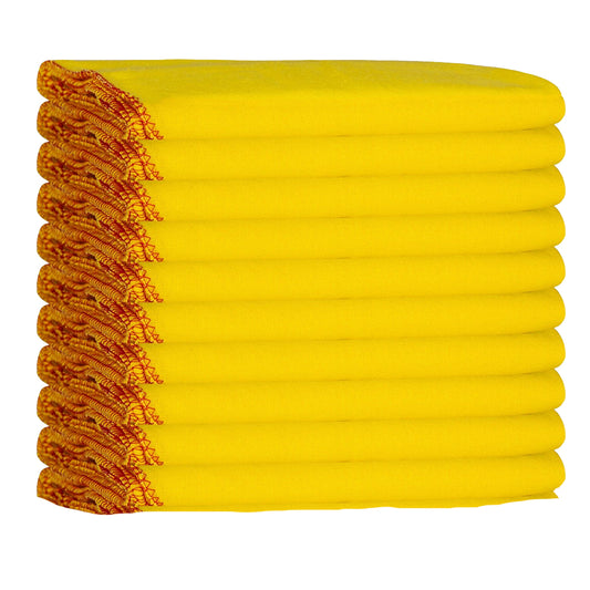 Yellow - Front - K Collection Cotton Dusters (Pack of 12)
