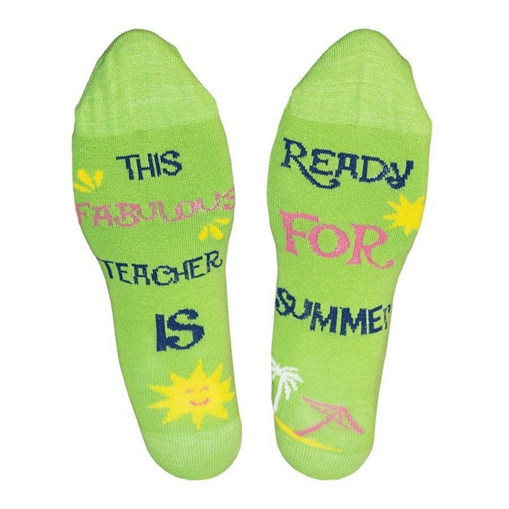 Multicoloured - Side - Soxy Womens-Ladies Teacher Socks (Pack of 2)