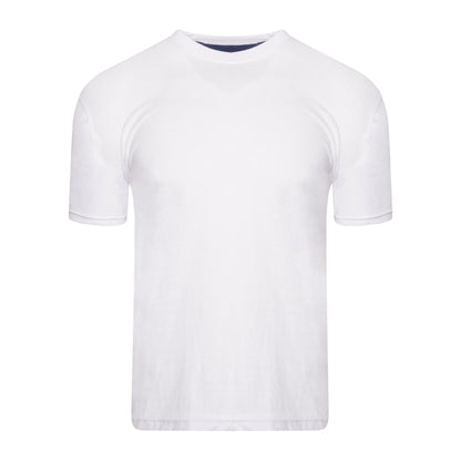 White - Front - Keanu Boys Plain T-Shirt (Pack of 6)