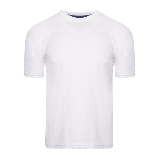 White - Front - Keanu Boys Plain T-Shirt (Pack of 6)