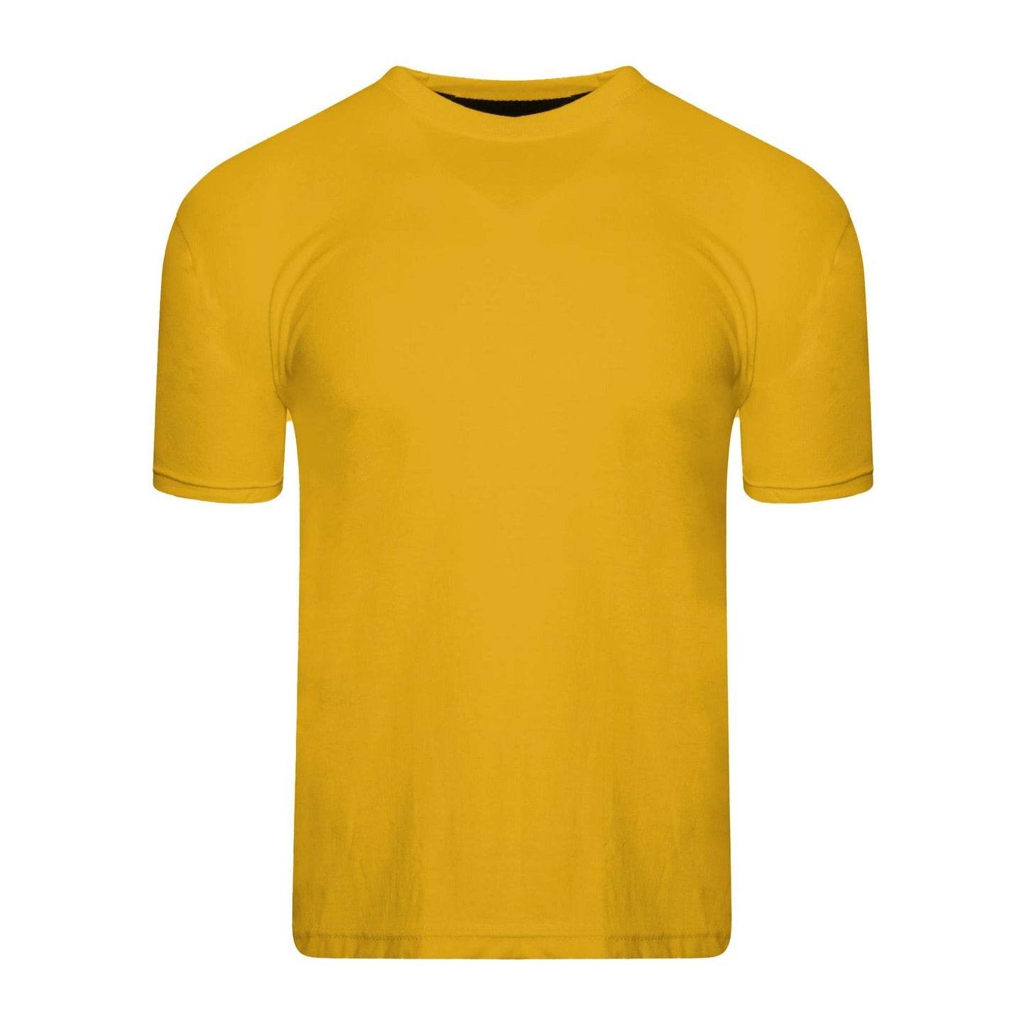 Blue-Grey-Yellow-Red-Green-Dark Blue - Back - Keanu Boys Plain T-Shirt (Pack of 6)