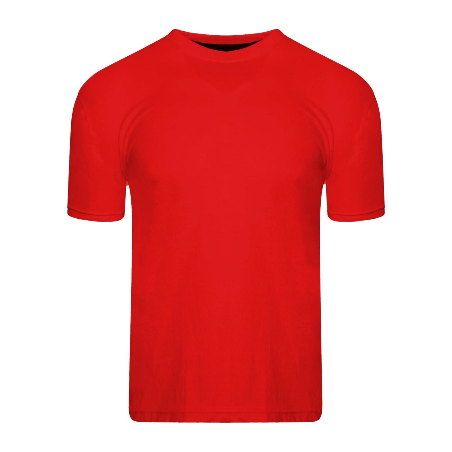 Blue-Grey-Yellow-Red-Green-Dark Blue - Lifestyle - Keanu Boys Plain T-Shirt (Pack of 6)