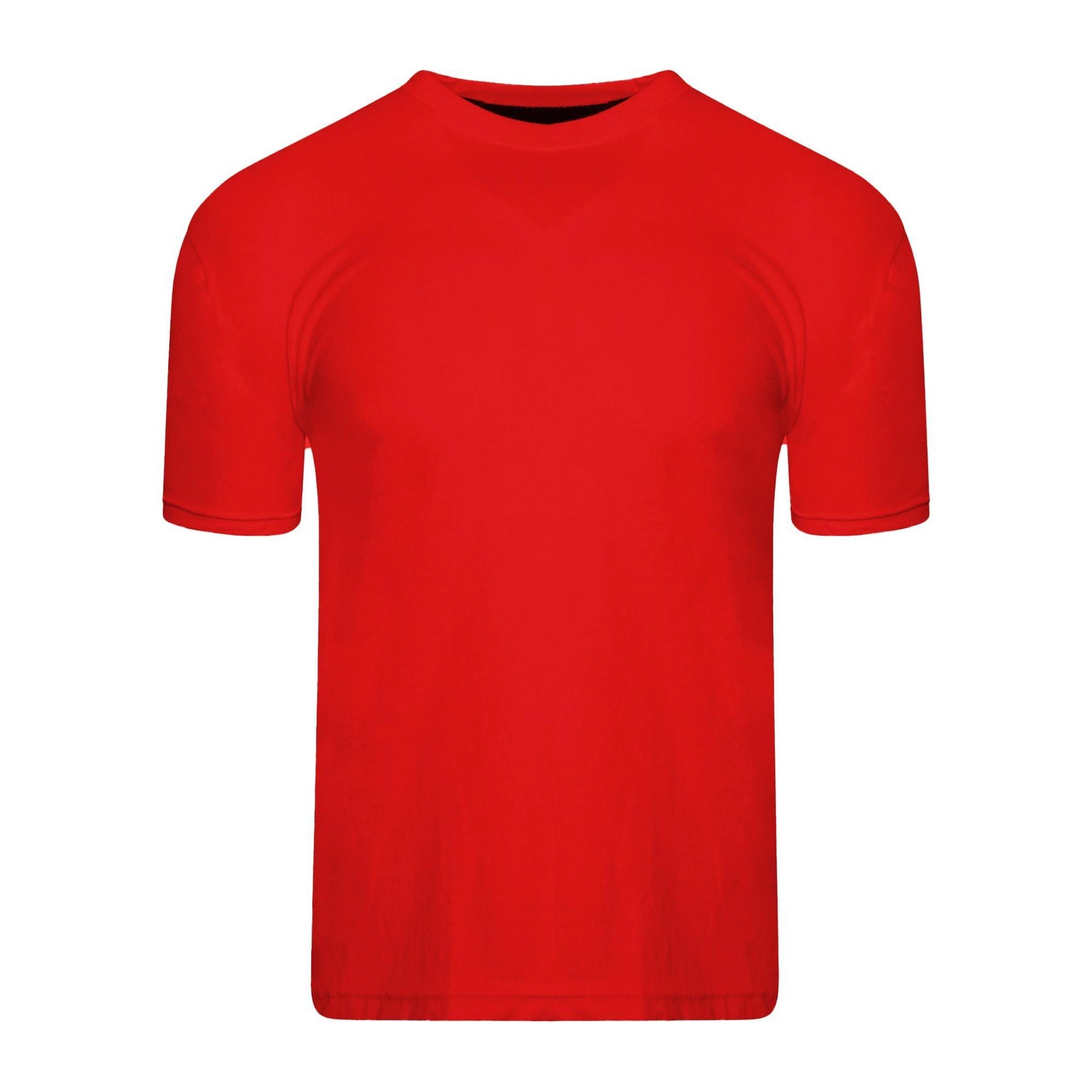 Blue-Grey-Yellow-Red-Green-Dark Blue - Lifestyle - Keanu Boys Plain T-Shirt (Pack of 6)