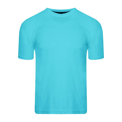 Blue-Grey-Yellow-Red-Green-Dark Blue - Pack Shot - Keanu Boys Plain T-Shirt (Pack of 6)