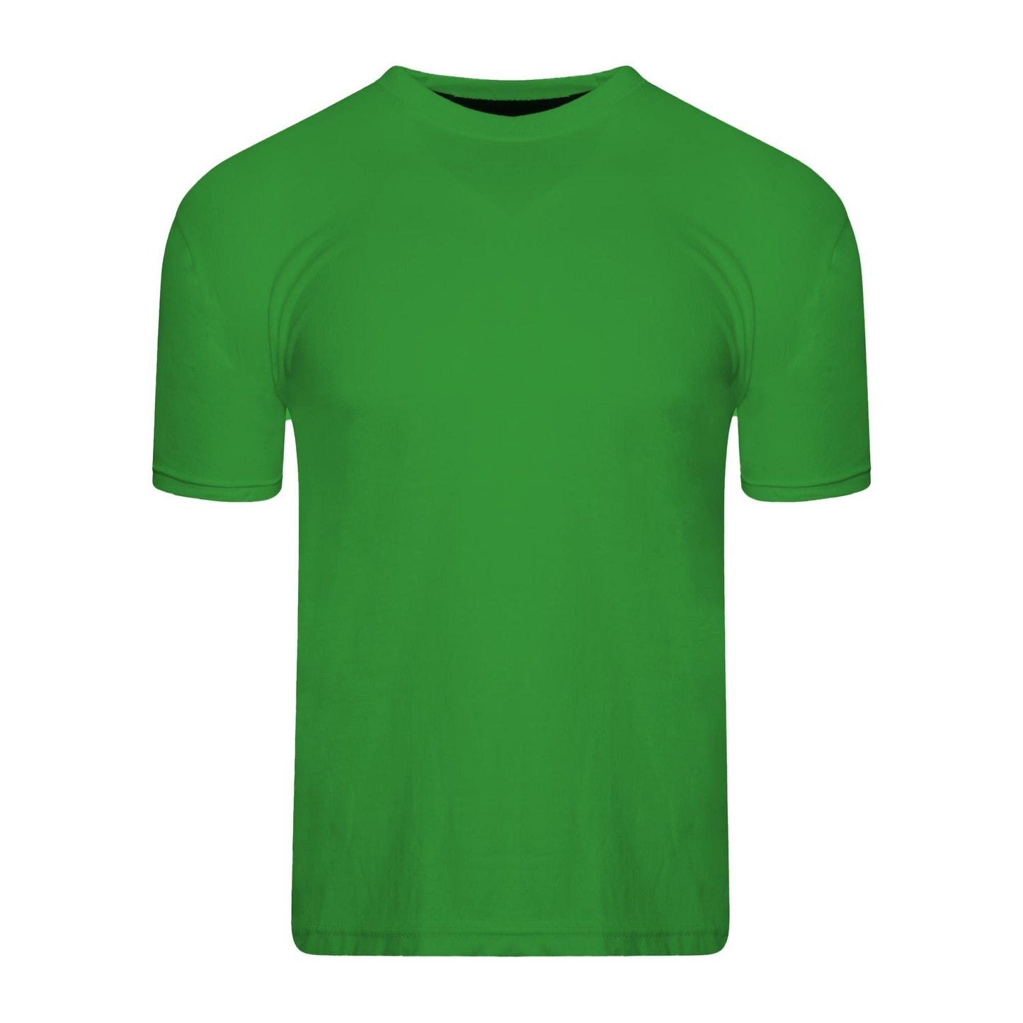 Blue-Grey-Dark Blue-Yellow-Red-Green - Side - Keanu Boys Plain T-Shirt (Pack of 6)