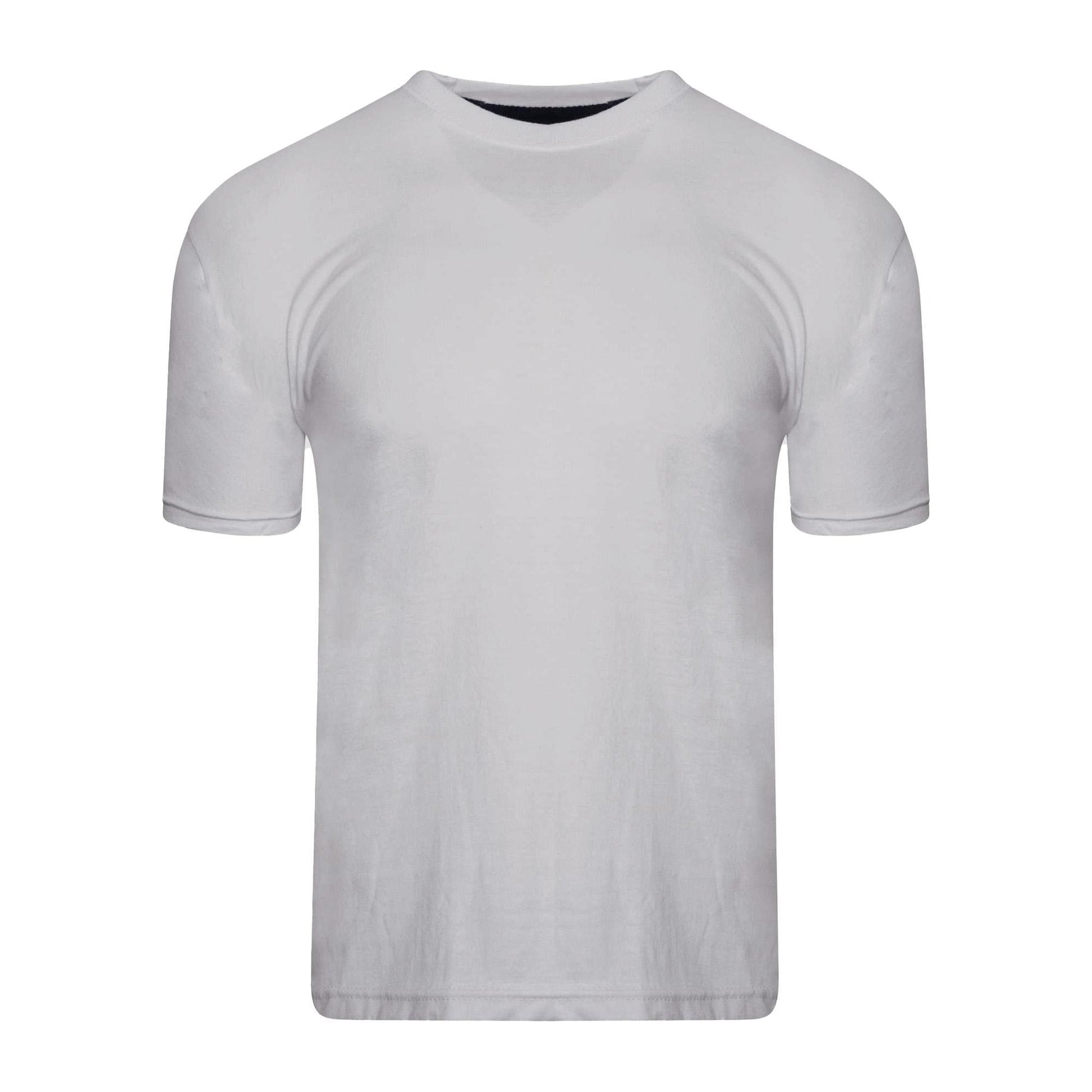 Blue-Grey-Dark Blue-Yellow-Red-Green - Close up - Keanu Boys Plain T-Shirt (Pack of 6)