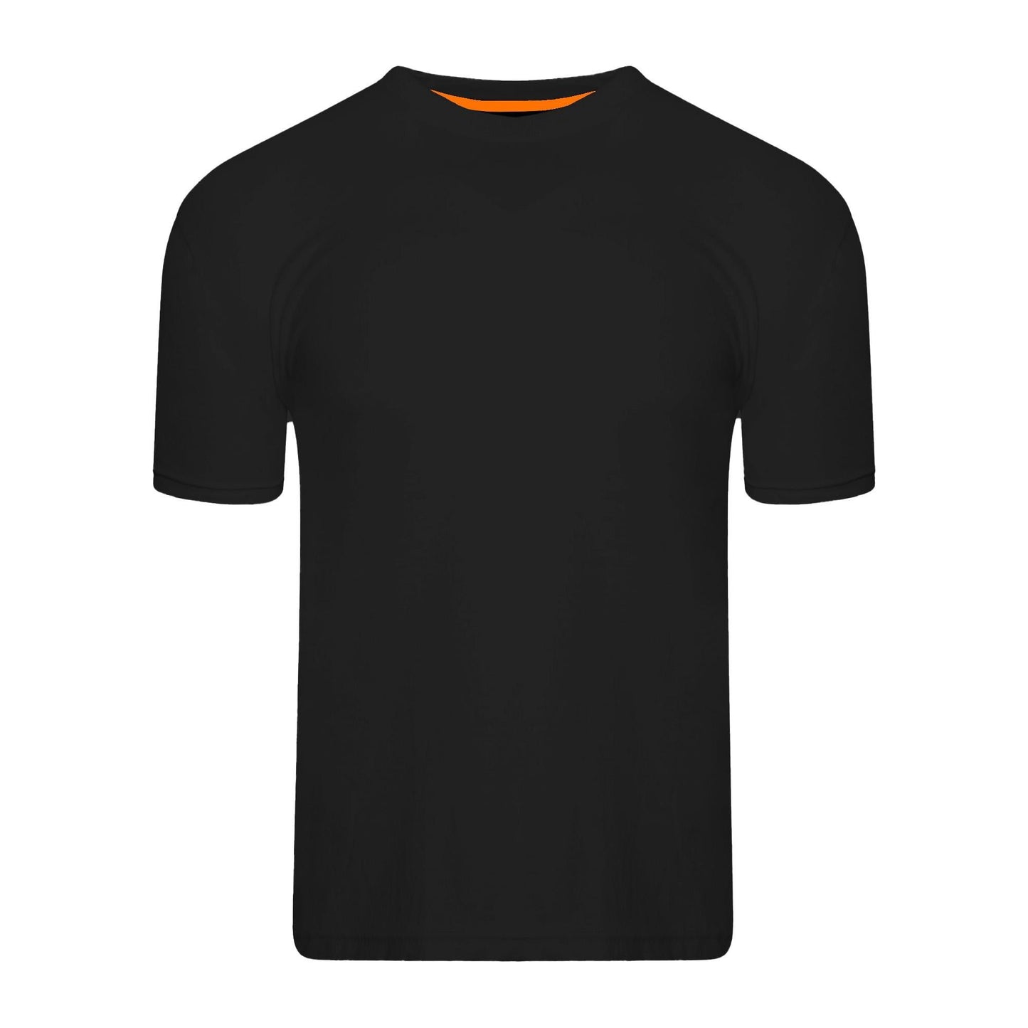 Black - Back - Keanu Mens Plain T-Shirt (Pack of 5)