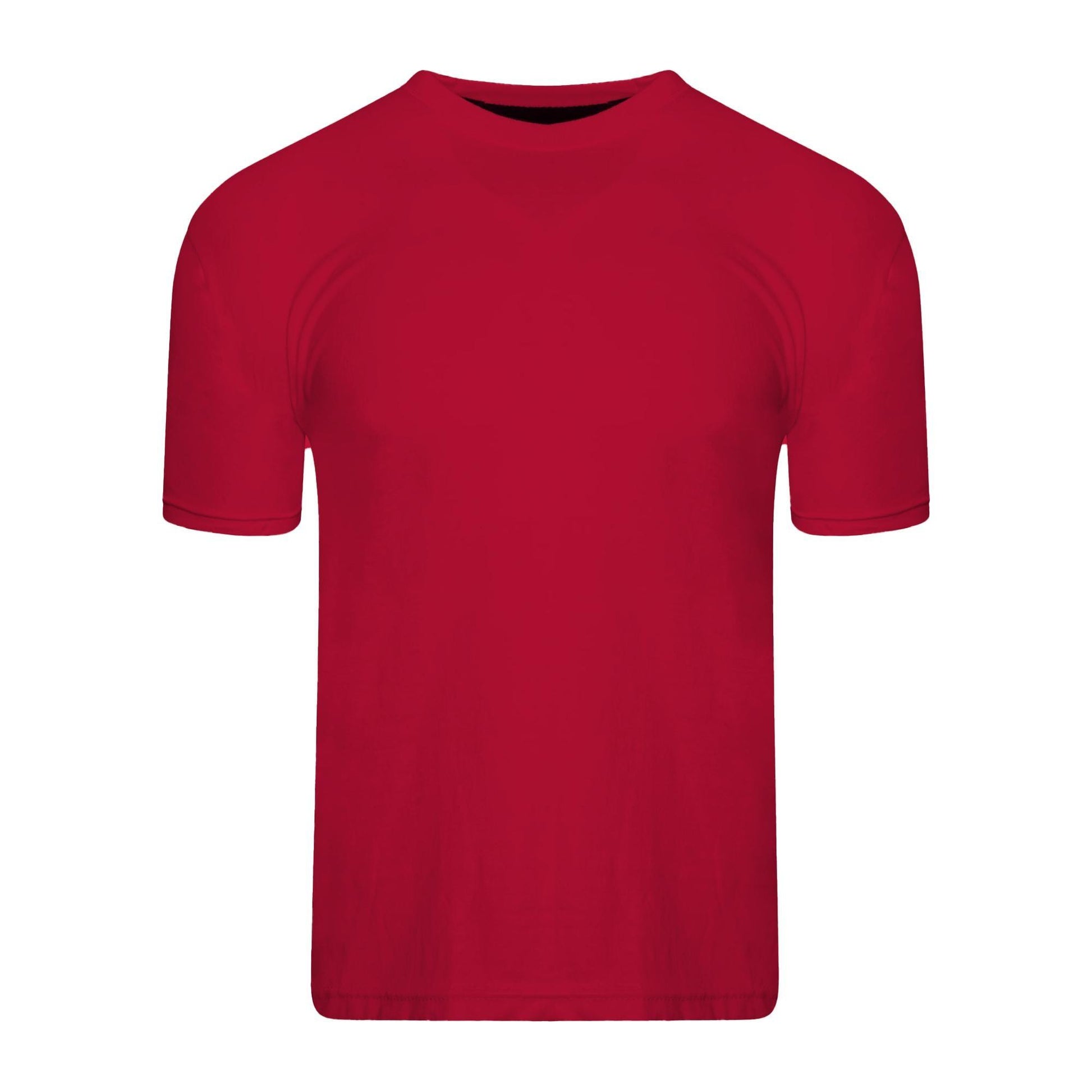 Black-Red-Blue-Grey-Green - Lifestyle - Keanu Mens Plain T-Shirt (Pack of 5)