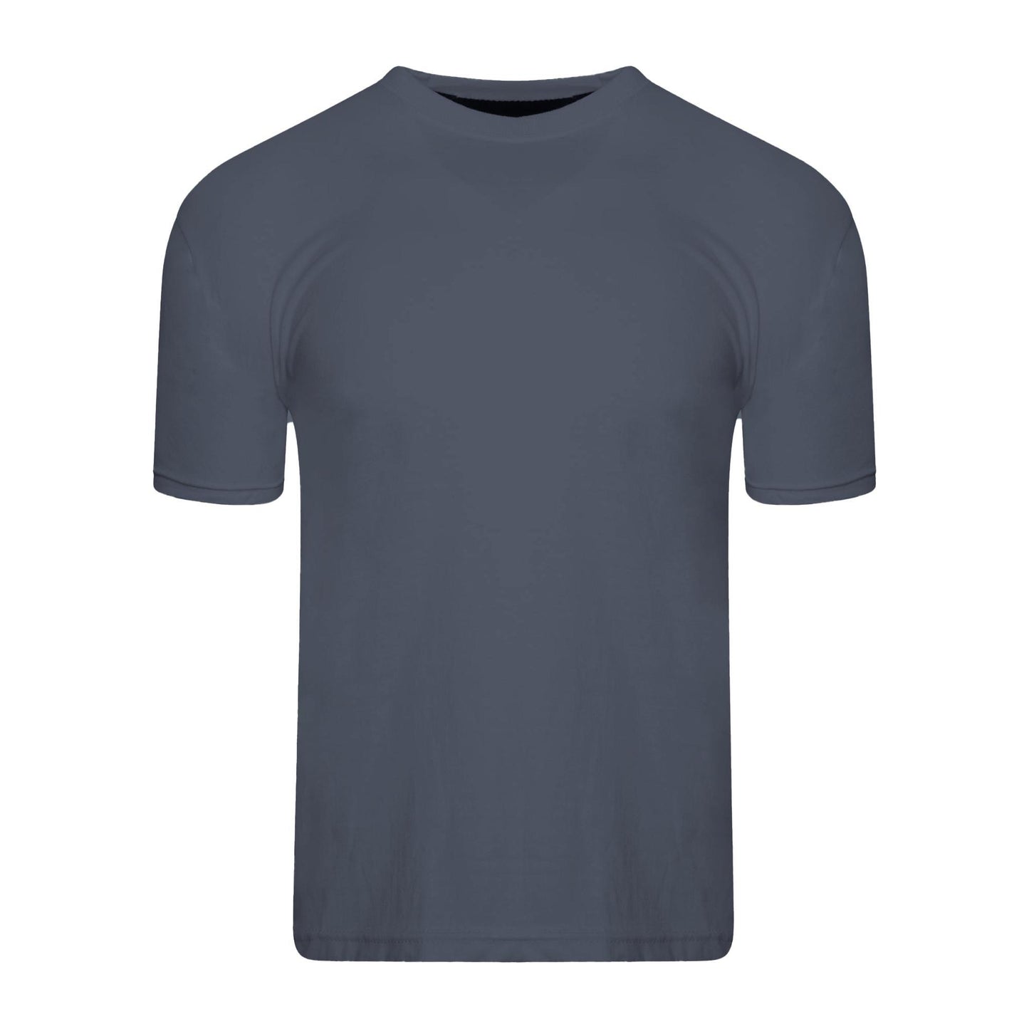 Black-Red-Blue-Grey-Green - Side - Keanu Mens Plain T-Shirt (Pack of 5)