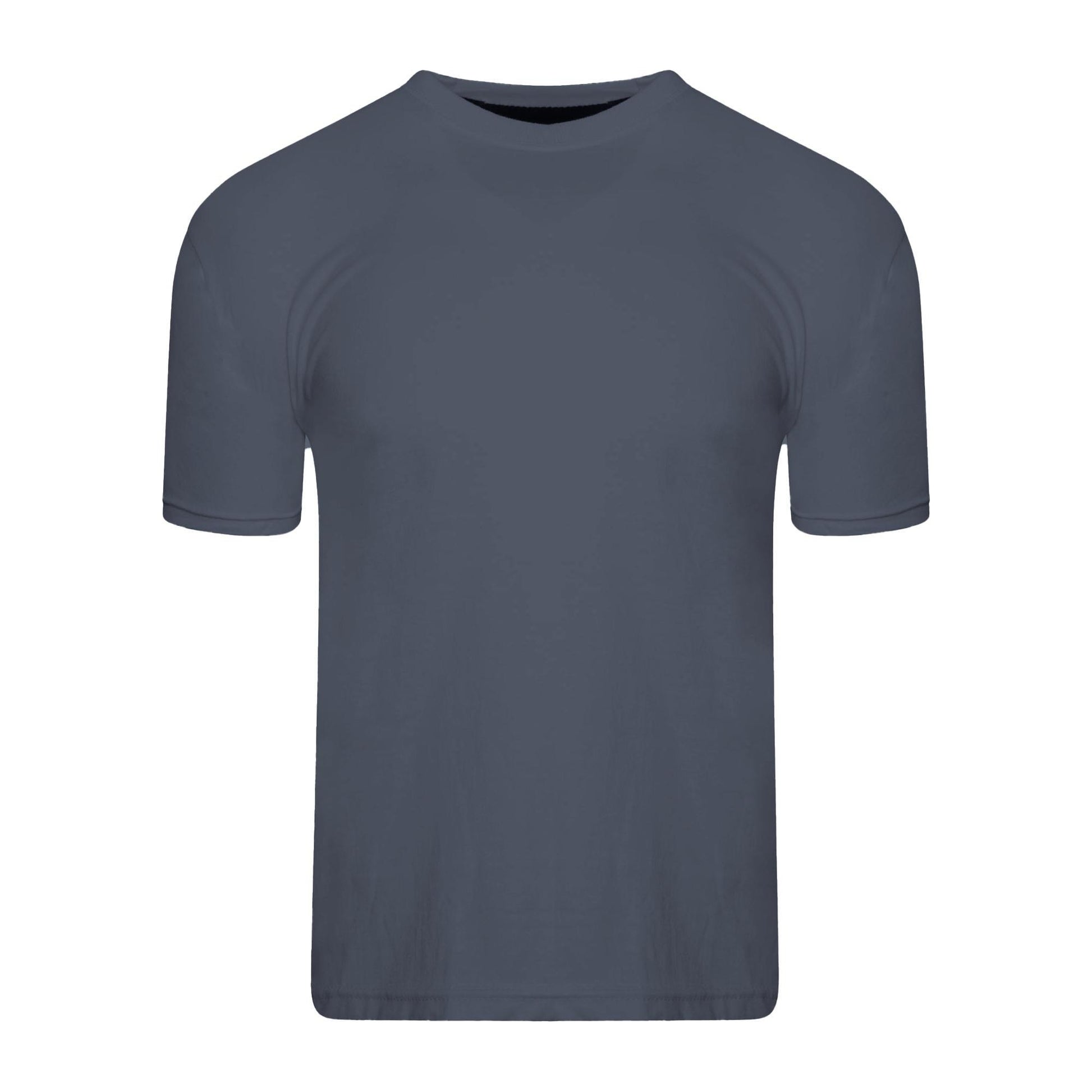 Black-Red-Blue-Grey-Green - Side - Keanu Mens Plain T-Shirt (Pack of 5)