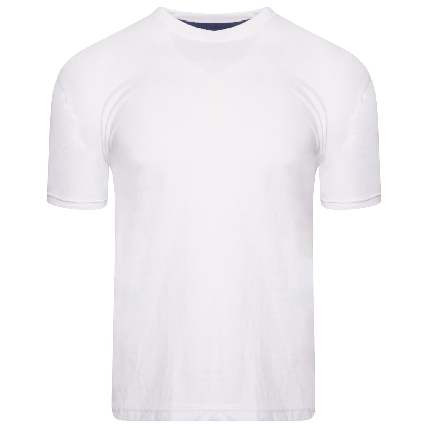 White - Back - Keanu Mens Plain T-Shirt (Pack of 5)