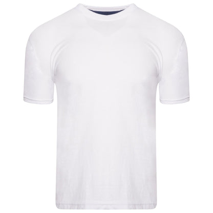 White - Back - Keanu Mens Plain T-Shirt (Pack of 5)