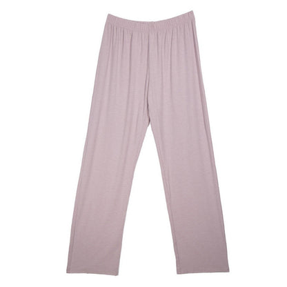 Beige - Back - Keanu Womens-Ladies Viscose Ribbed Loungewear Set (Pack of 2)