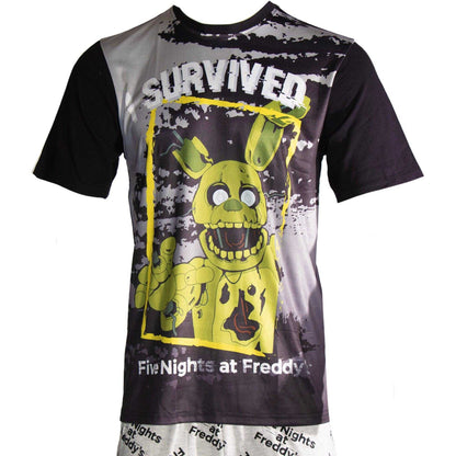 Black-Grey - Lifestyle - Five Nights At Freddys Mens Pyjama Set