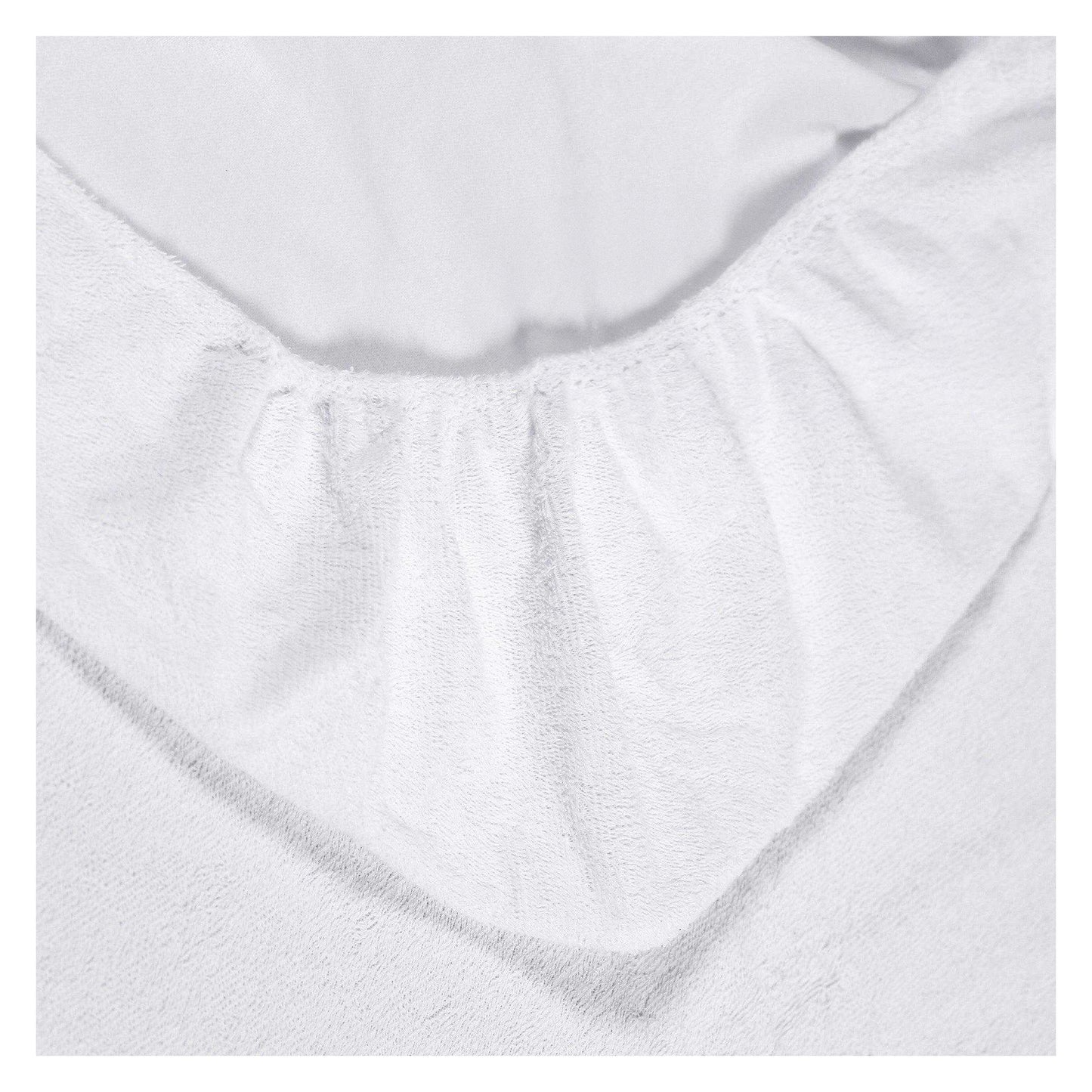 White - Back - K Collection Waterproof Mattress Protector