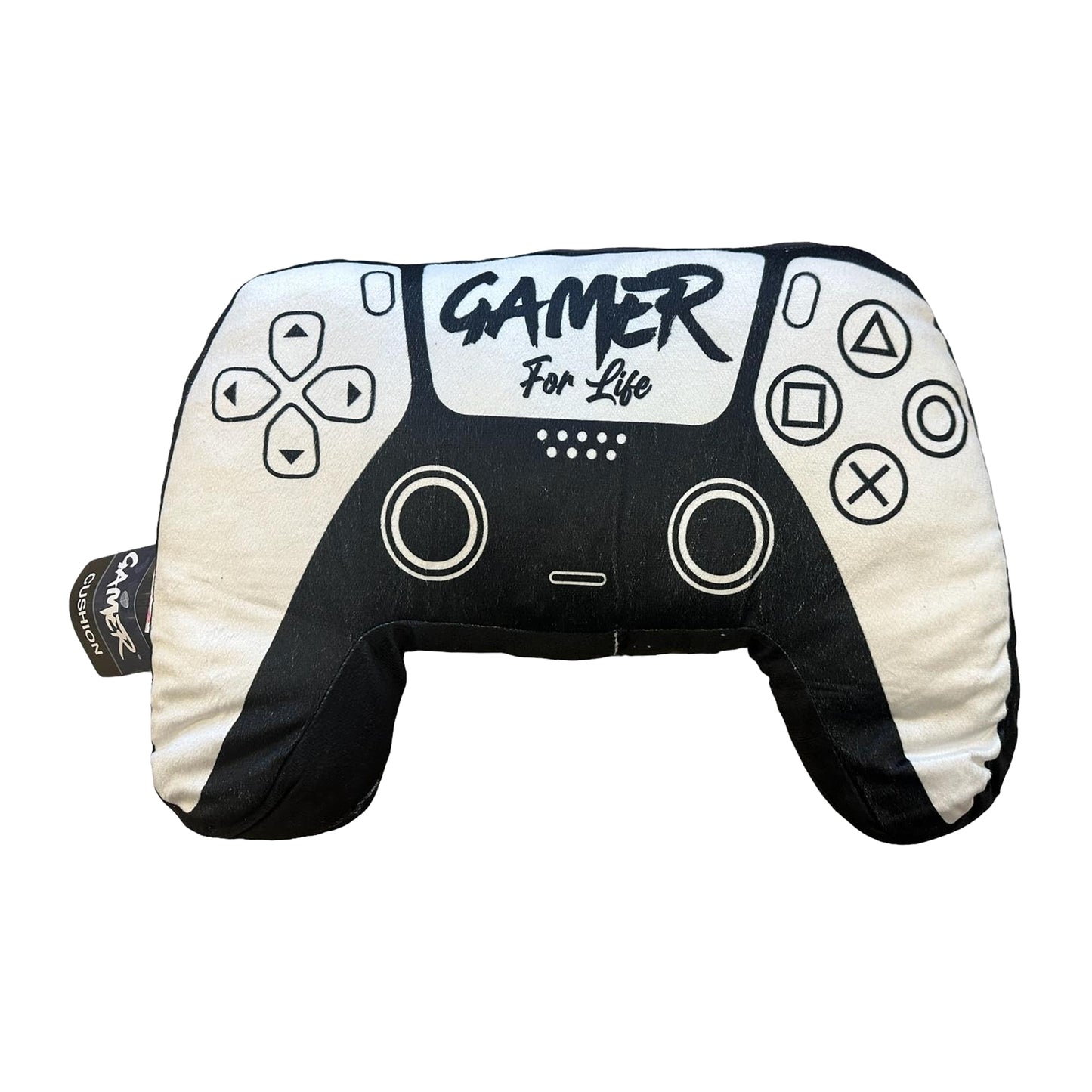 White - Front - Gamers Game Controller Filled Cushion