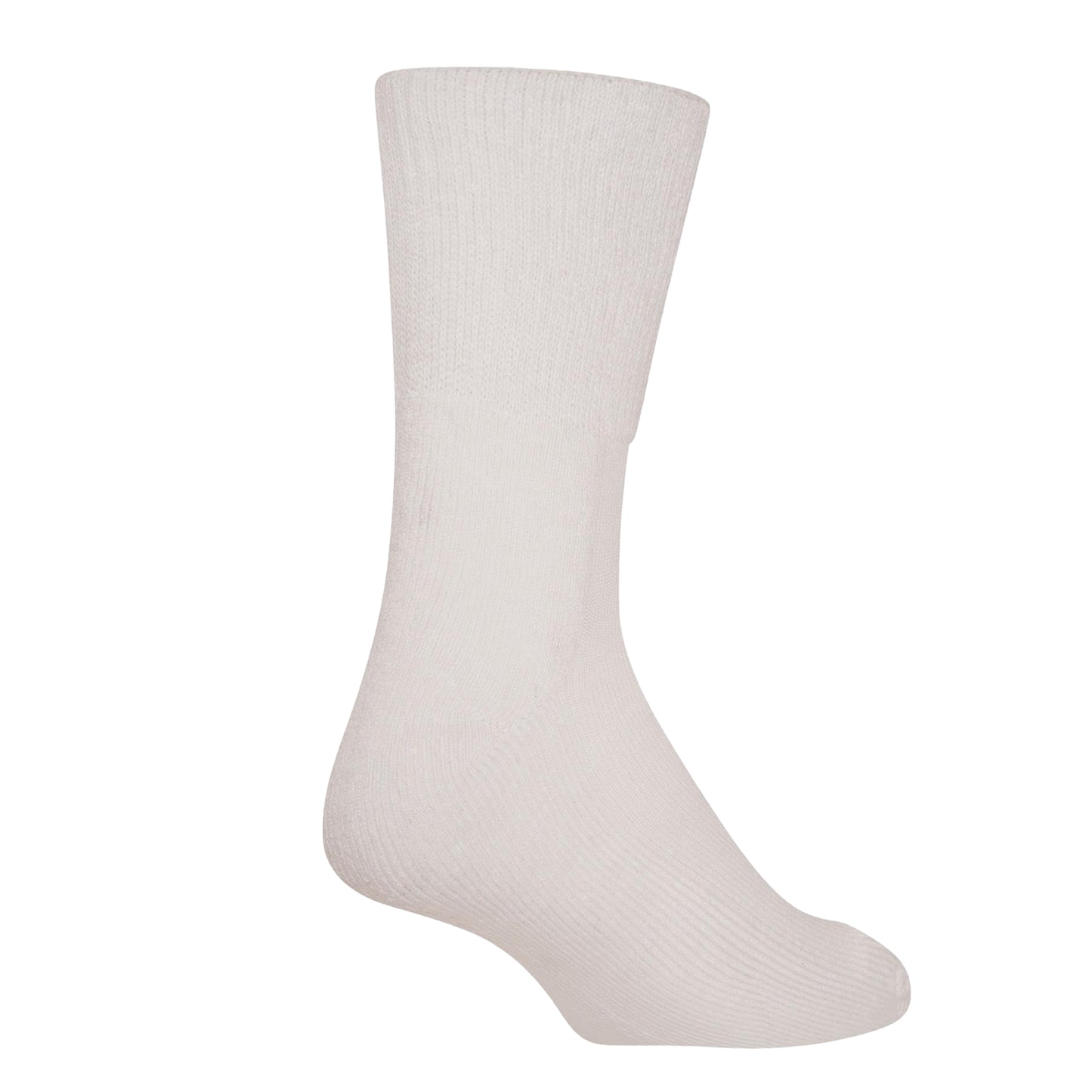 White - Back - Soxy Mens Bamboo Extra Wide Diabetic Socks (Pack of 6)